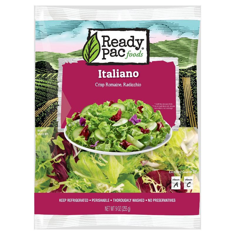 slide 1 of 1, Ready Pac Foods Italiano Salad Kit - 9oz, 9 oz
