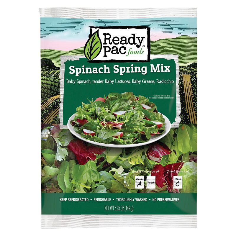 slide 1 of 1, Ready Pac Foods Ready Pac Spinach Spring Mix - 5.25oz, 5.25 oz