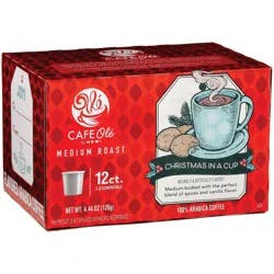 H-E-B Cafe Ole Christmas In a Cup Single Serve Coffee Cups - 12 ct