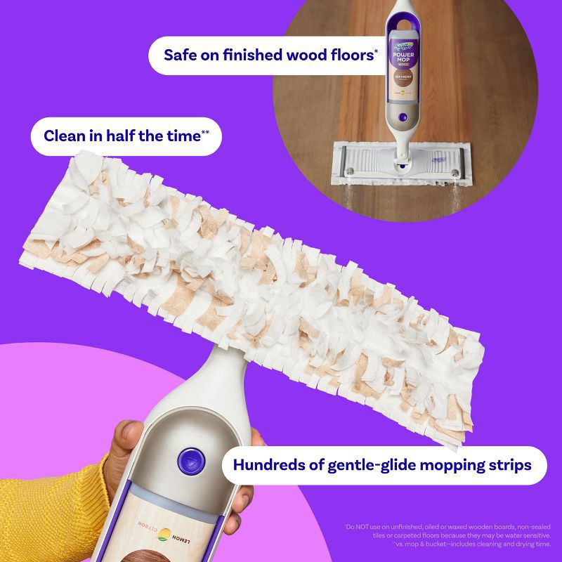 slide 5 of 10, Swiffer PowerMop Wood Refill Pads - 11ct, 11 ct