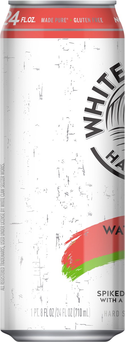 slide 4 of 7, White Claw Watermelon, 19 oz