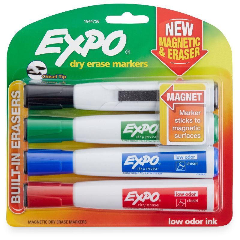 Black Dry Erase 4pk