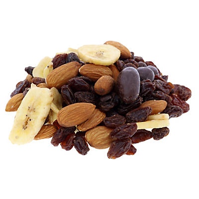 slide 1 of 1, Woodstock Farms Organic Banana Chocolate Almonds, per lb