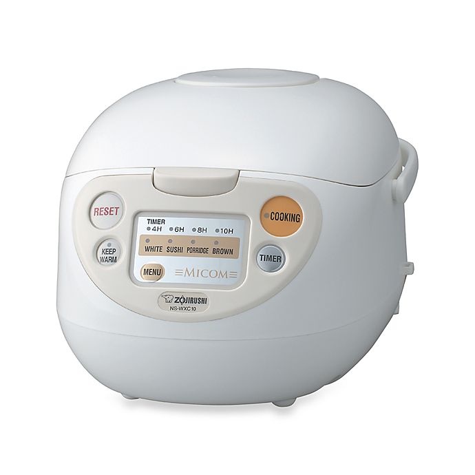 slide 1 of 1, Zojirushi 5-1/2 Cup Micom Rice Warmer & Cooker - White, 1 ct