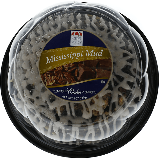 slide 5 of 5, Cafe Valley Mississippi Mud Glazed Bundt Cake, 26 oz