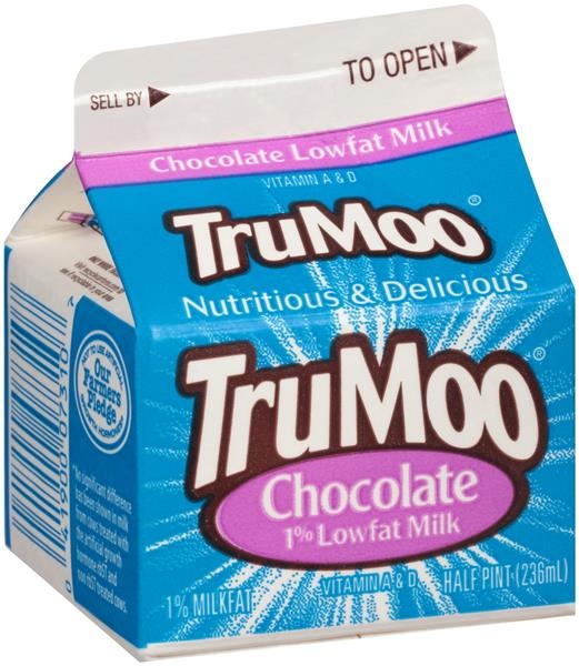 slide 1 of 1, Dean's TruMoo 1% Lowfat Chocolate Milk, 8 fl oz