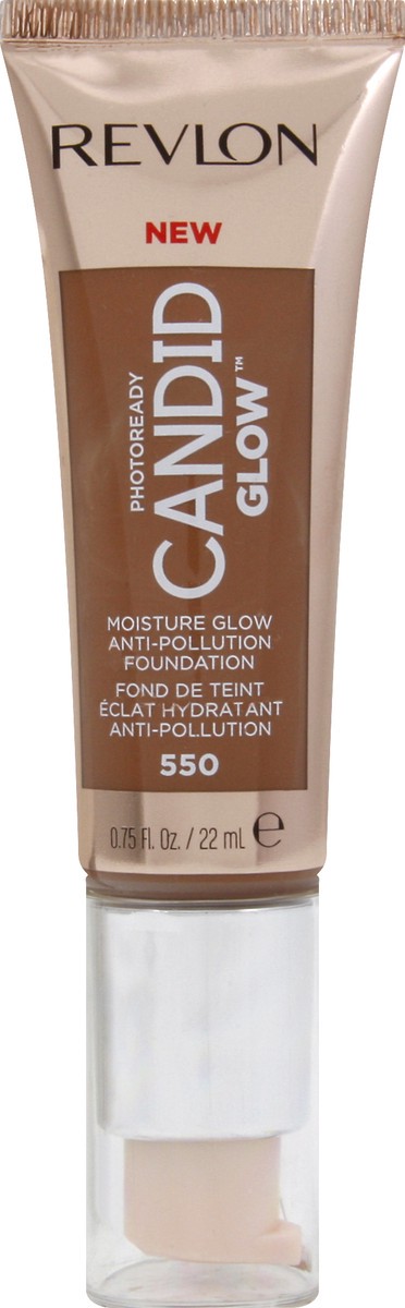 slide 3 of 9, Revlon PhotoReady Candid Glow Mocha 550 Moisture Glow Foundation 0.75 oz, 0.75 oz