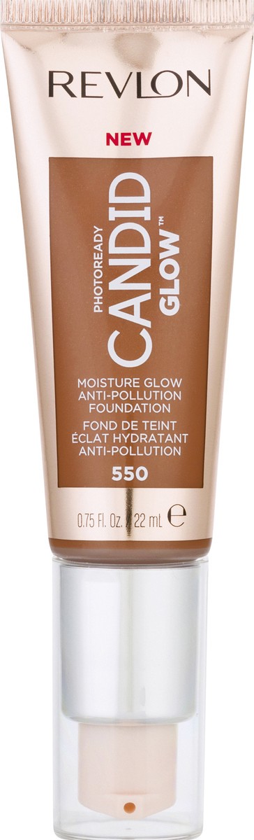 slide 1 of 9, Revlon PhotoReady Candid Glow Mocha 550 Moisture Glow Foundation 0.75 oz, 0.75 oz