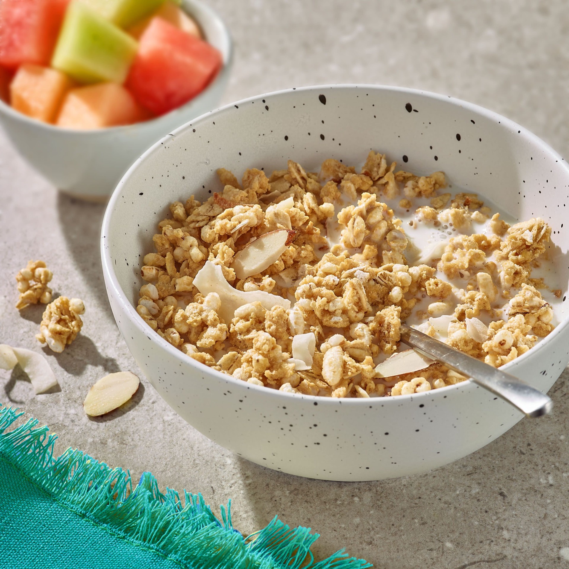 slide 4 of 5, Kashi GO Breakfast Cereal, Vegan Protein, Fiber Cereal, Coconut Almond Crunch, 13.2oz Box, 1 Box, 13.2 oz