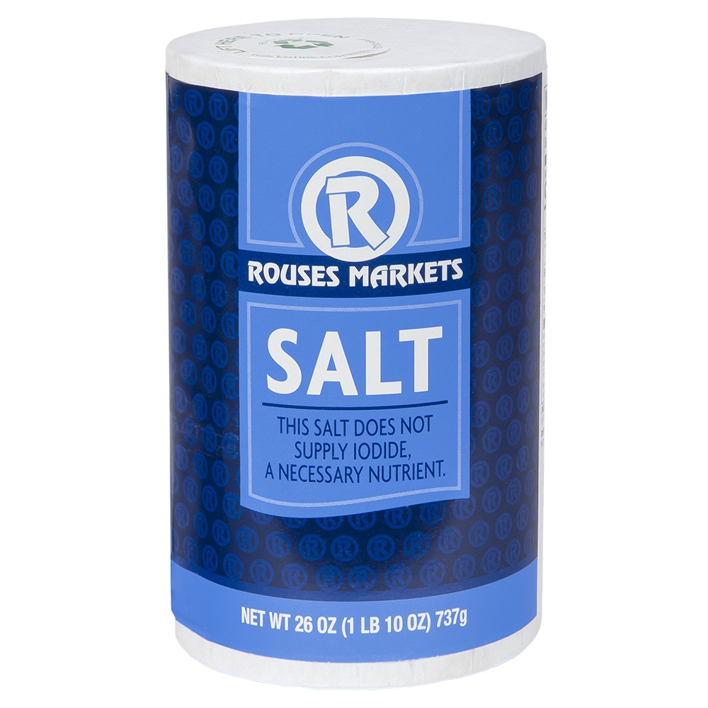 slide 1 of 1, Rouses Plain Salt, 26 oz