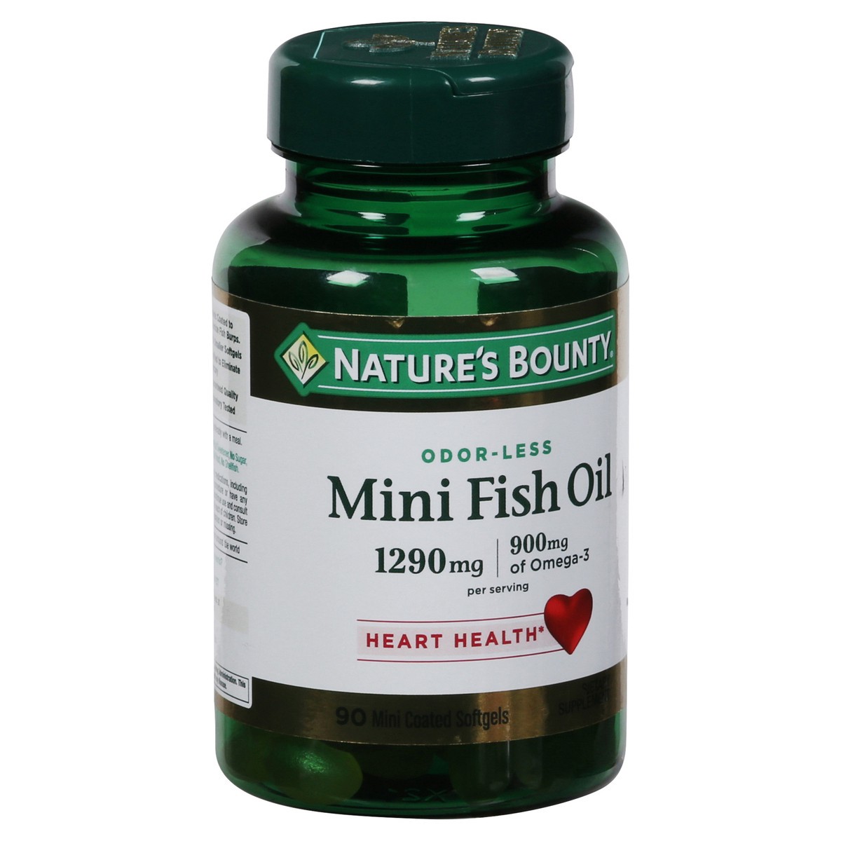 slide 2 of 9, Nature's Bounty Odorless Mini Fish Oil Softgels, 90 ct