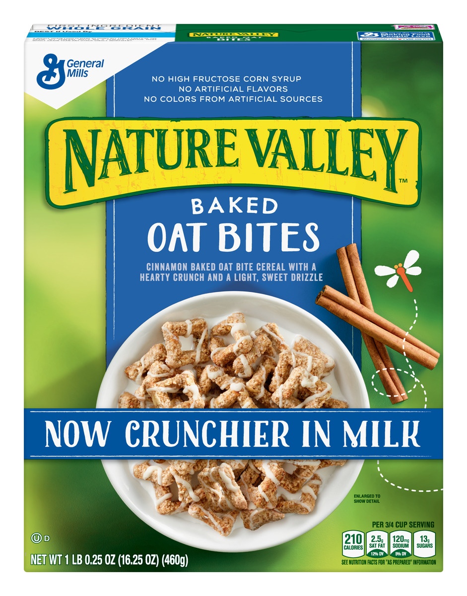 slide 1 of 1, Nature Valley Baked Oat Bites Cereal, 16.25 oz