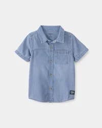 Oshkosh Toddler Boy Denim Button-Down Shirt - Blue 4T