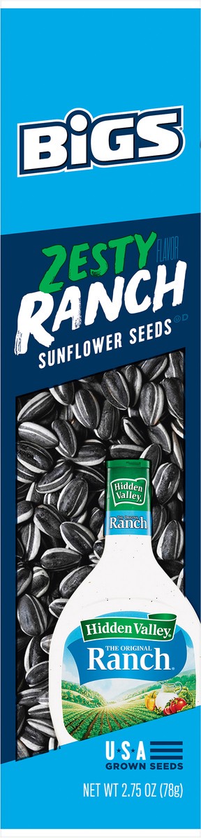 slide 3 of 6, BIGS Sunflower Seeds, Zesty Ranch Flavor 2.75 Oz, 2.75 oz