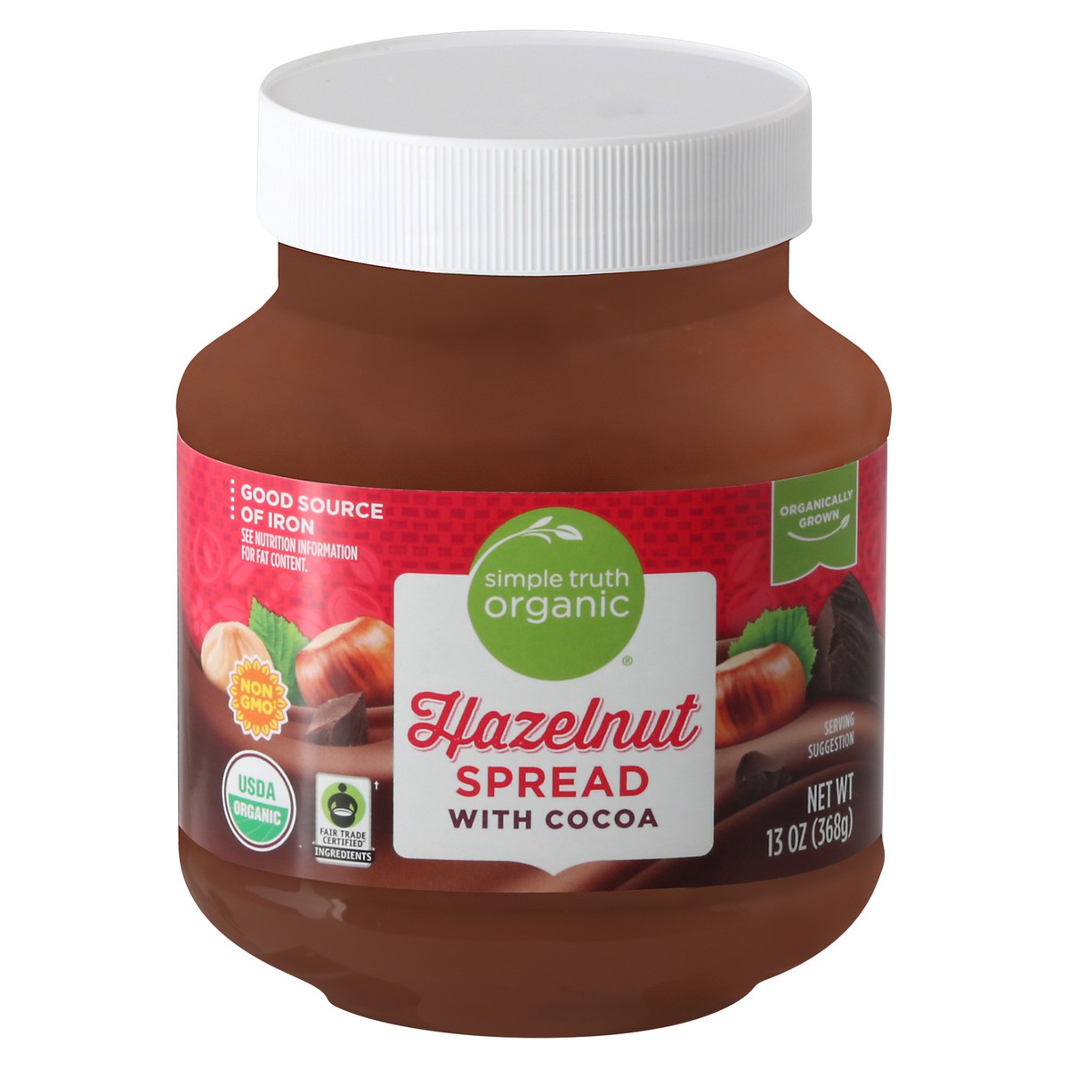 slide 6 of 14, Simple Truth Organic Hazelnut Spread With Cocoa, 13 oz