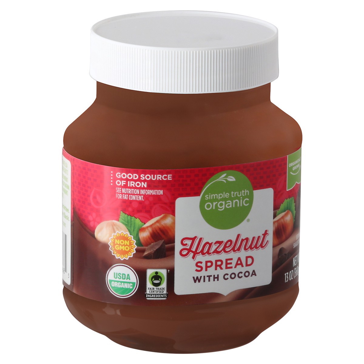 slide 7 of 14, Simple Truth Organic Hazelnut Spread With Cocoa, 13 oz