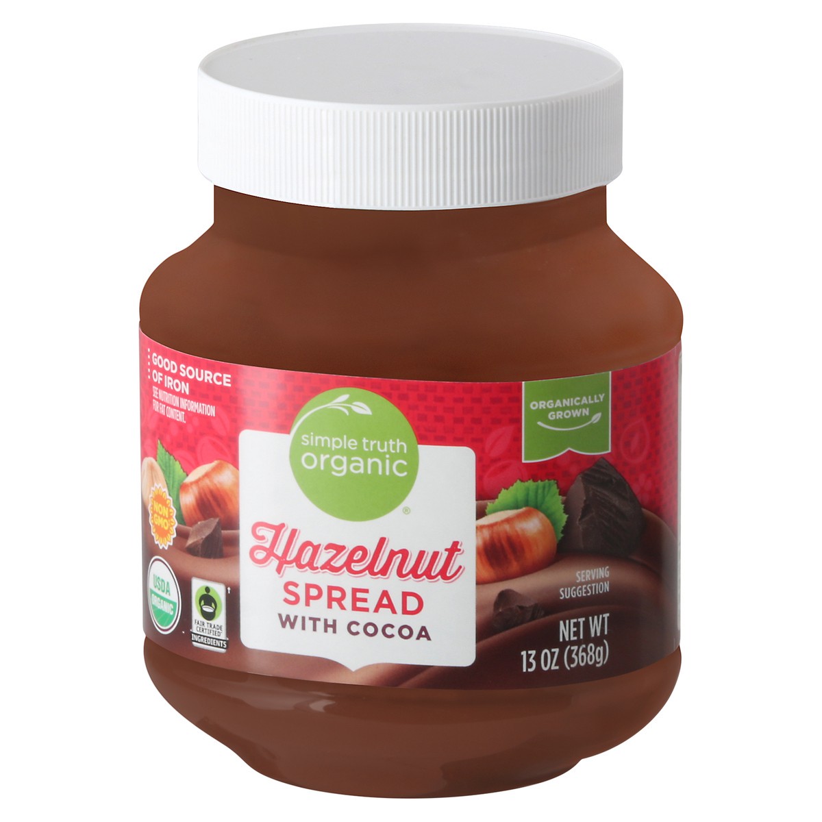 slide 8 of 14, Simple Truth Organic Hazelnut Spread With Cocoa, 13 oz
