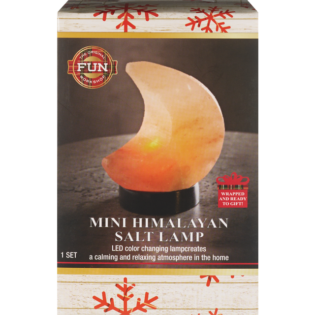 slide 1 of 1, SAMSONICO Mini Himalayan Salt Lamp, 1 ct