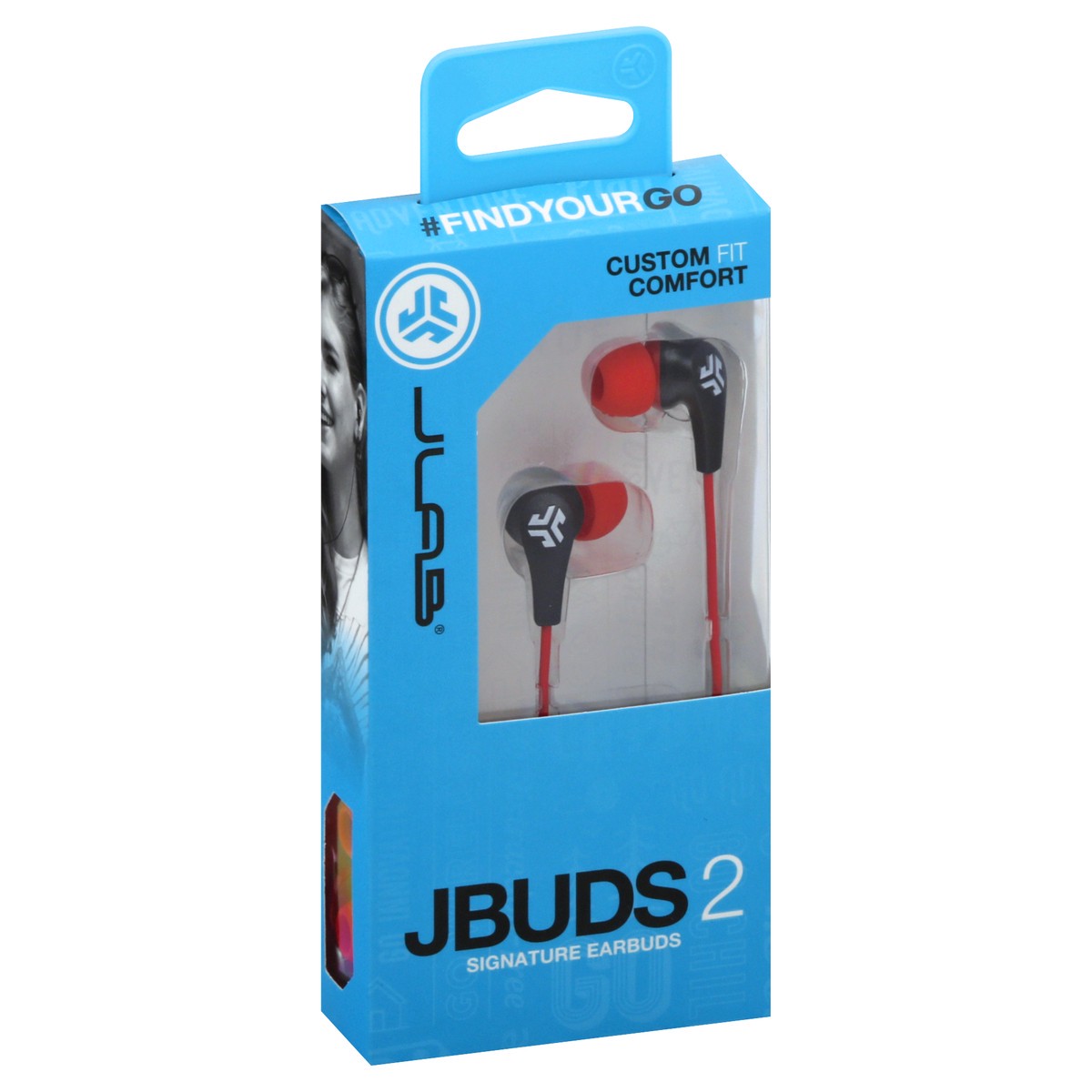 slide 4 of 9, JLab JBuds 2 Blaze Red Signature Earbuds 1 ea, 1 ct