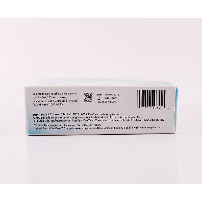 slide 7 of 11, OraQuick In-Home HIV Test Kit - 1ct, 1 ct