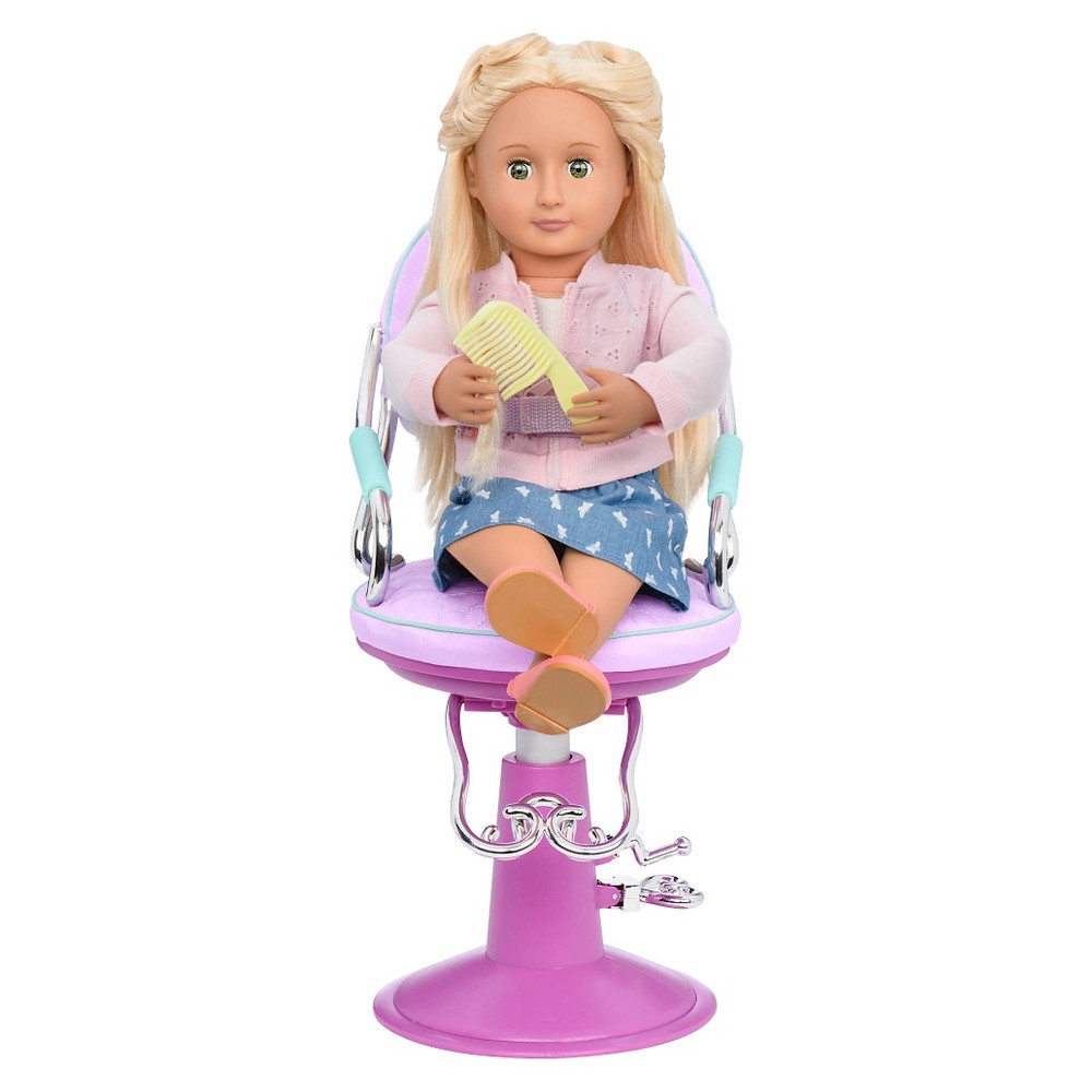 slide 2 of 5, Our Generation Sitting Pretty Salon Chair Hair Styling Accessory Set for 18" Dolls, 1 ct