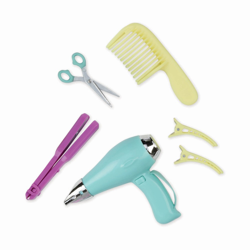 slide 3 of 5, Our Generation Sitting Pretty Salon Chair Hair Styling Accessory Set for 18" Dolls, 1 ct