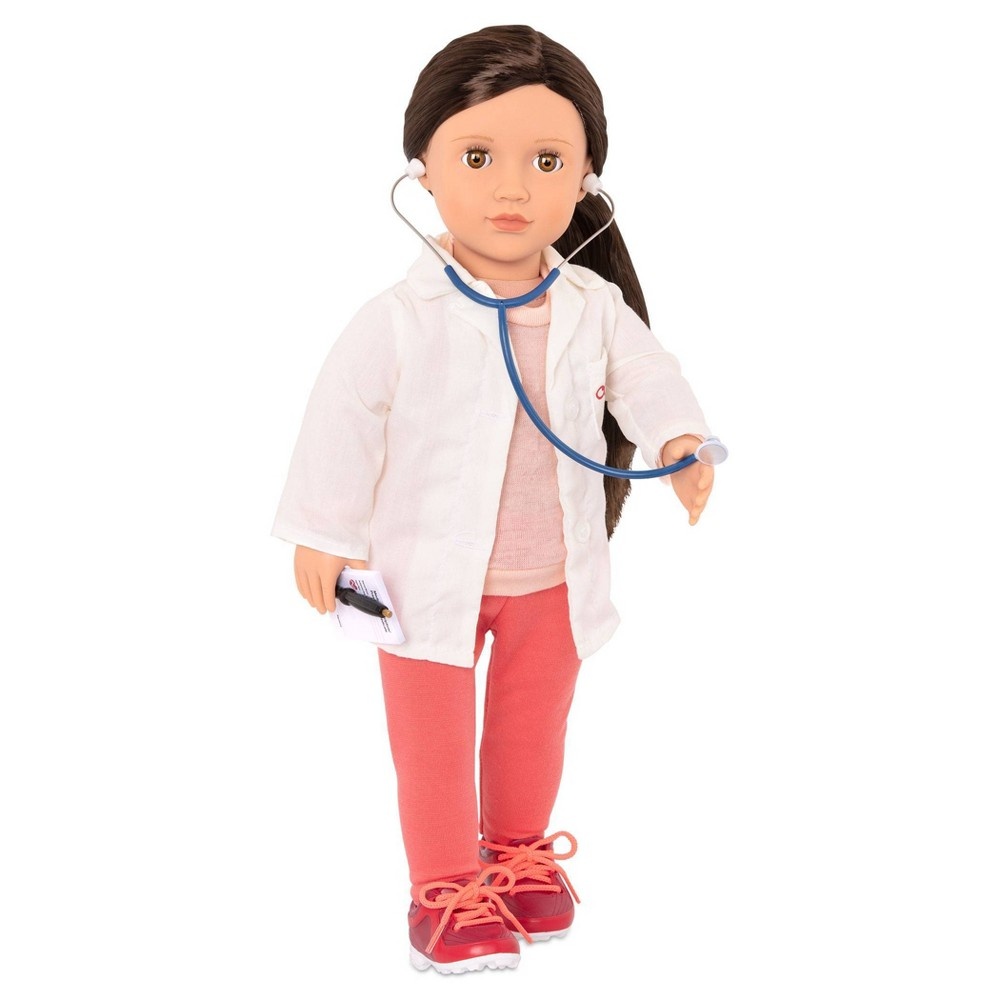 slide 3 of 5, Our Generation Nicola with Accessories 18" Doctor Doll, 1 ct
