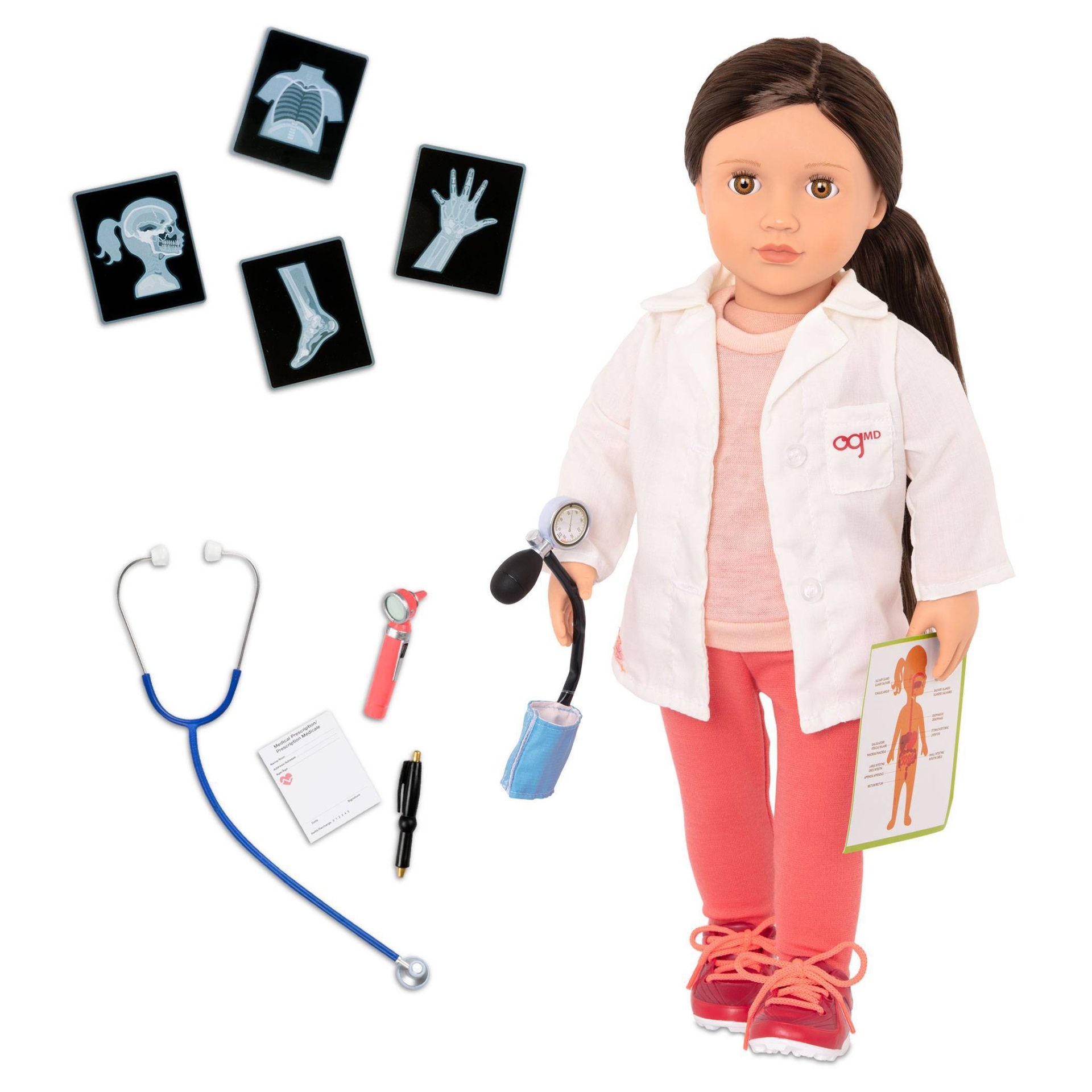slide 1 of 5, Our Generation Nicola with Accessories 18" Doctor Doll, 1 ct