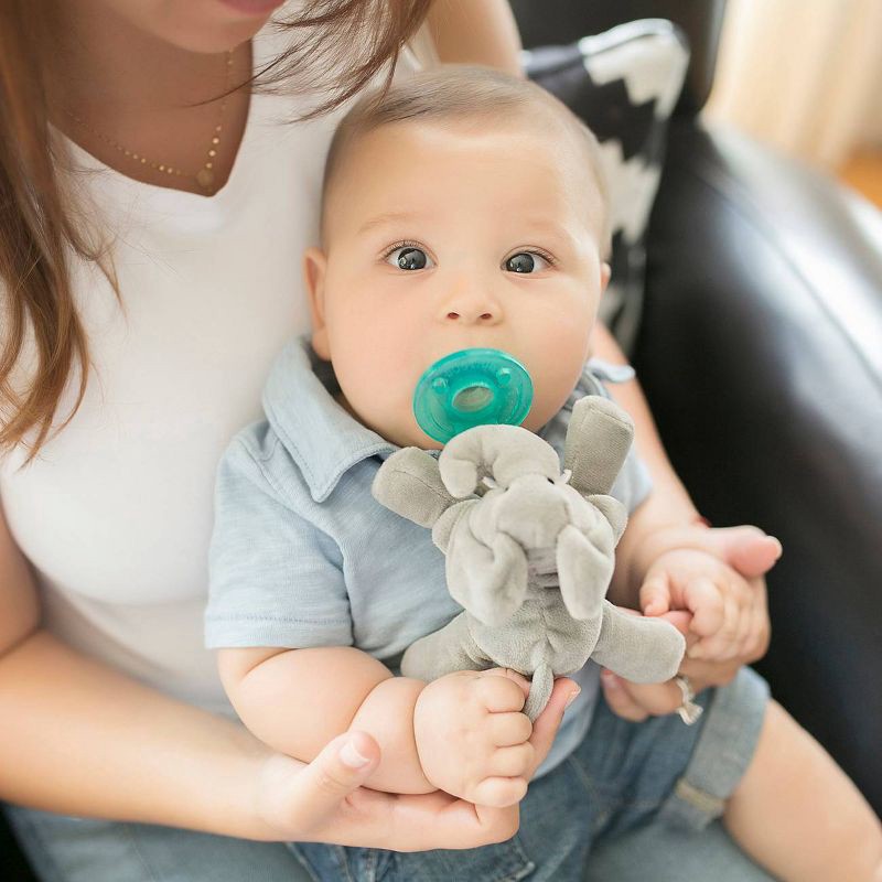 slide 9 of 10, WubbaNub Pacifier - Gray Elephant, 1 ct