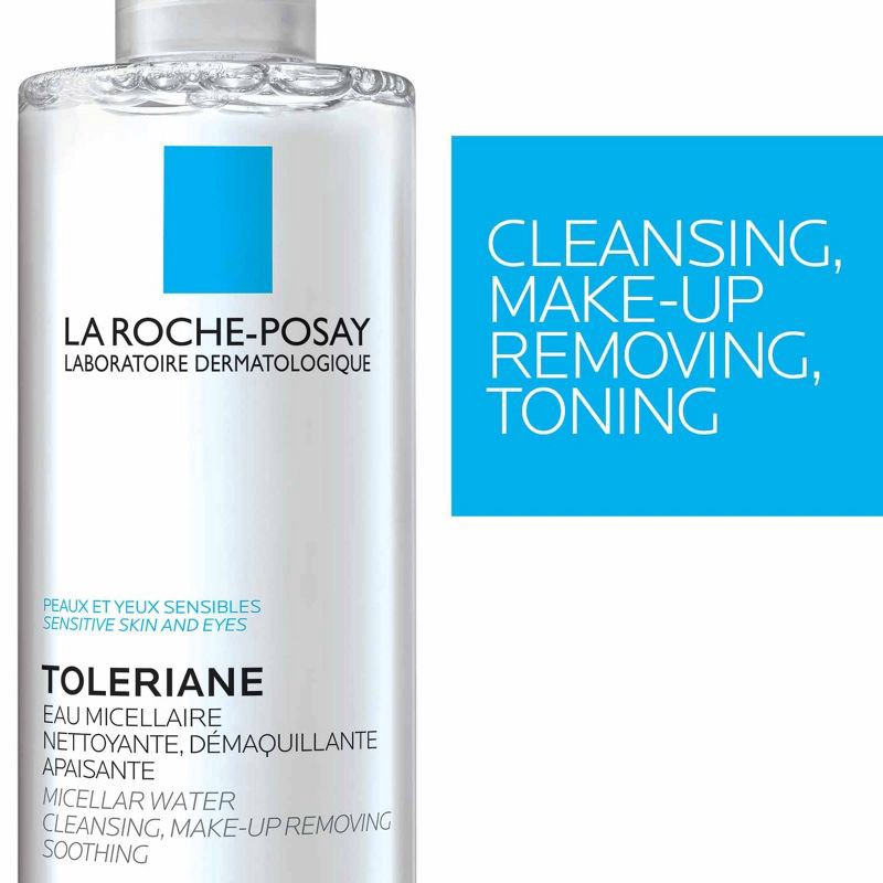 slide 5 of 8, La Roche Posay Ultra Micellar Cleansing Water and Makeup Remover for Sensitive Skin - Scented - 13.52 fl oz, 13.52 fl oz