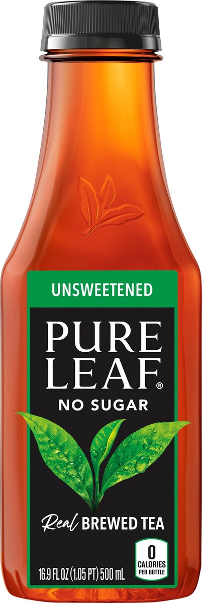 slide 8 of 8, Pure Leaf Real Brewed Tea Unsweetened 16.9 Fl Oz, 16.9 fl oz