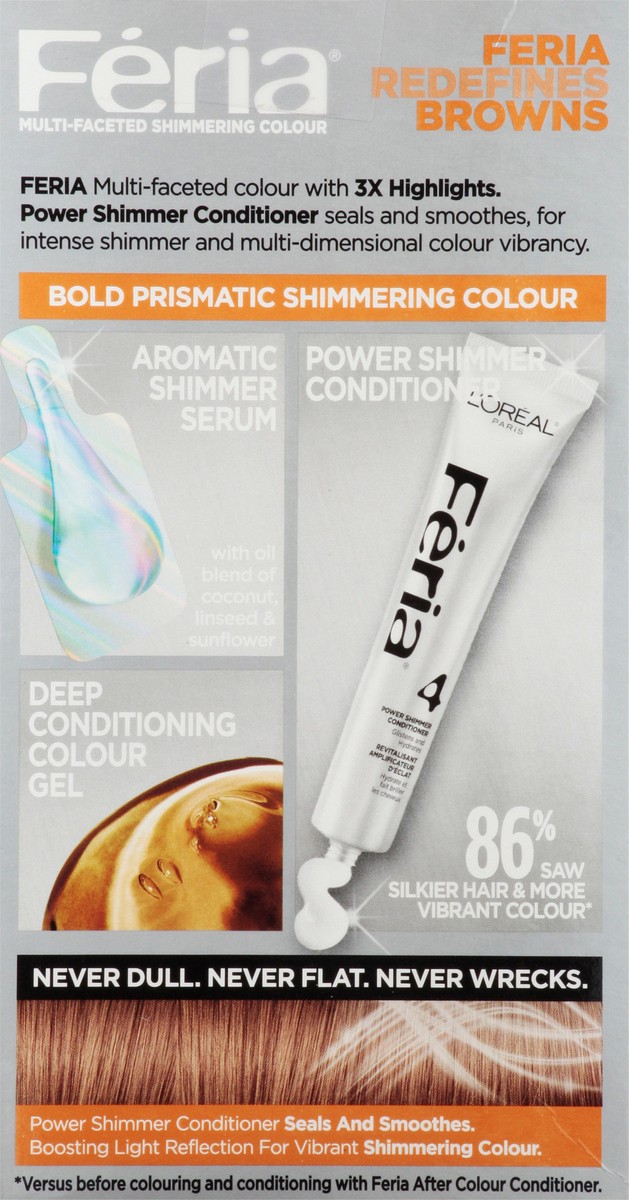 slide 6 of 13, L'Oréal Fería Hi-Lift Brown B61 Hair Colour Gel 1 ea, 1 kit