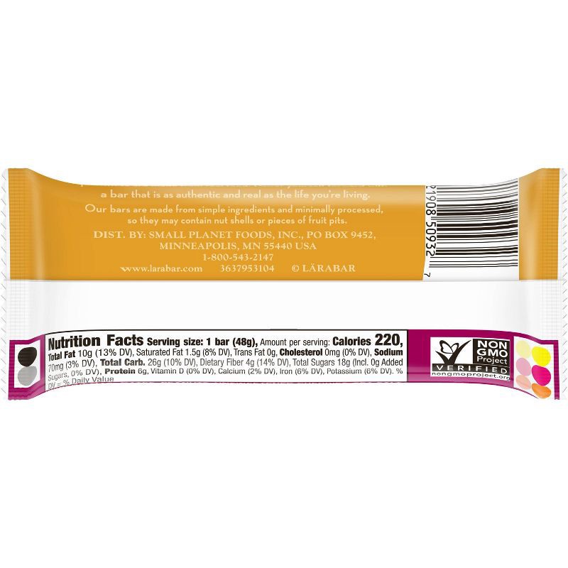 slide 3 of 5, Larabar Peanut Butter & Jelly Bar - 1.7oz, 1.7 oz