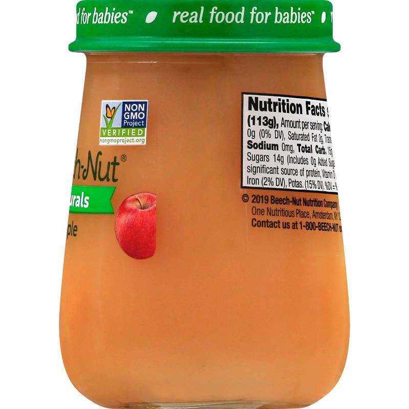 slide 10 of 11, Beech-Nut Non-GMO Naturals Apples Baby Food Jar - 4oz, 4 oz