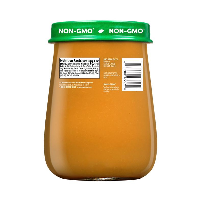 slide 2 of 7, Beech-Nut Non-GMO Naturals Mango Baby Food Jar - 4oz, 4 oz