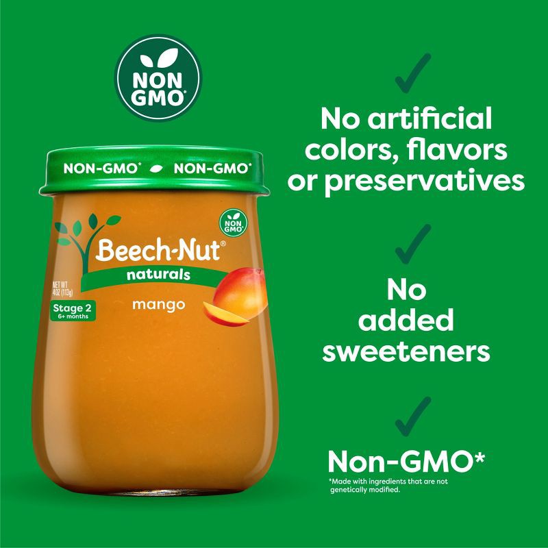 slide 7 of 7, Beech-Nut Non-GMO Naturals Mango Baby Food Jar - 4oz, 4 oz