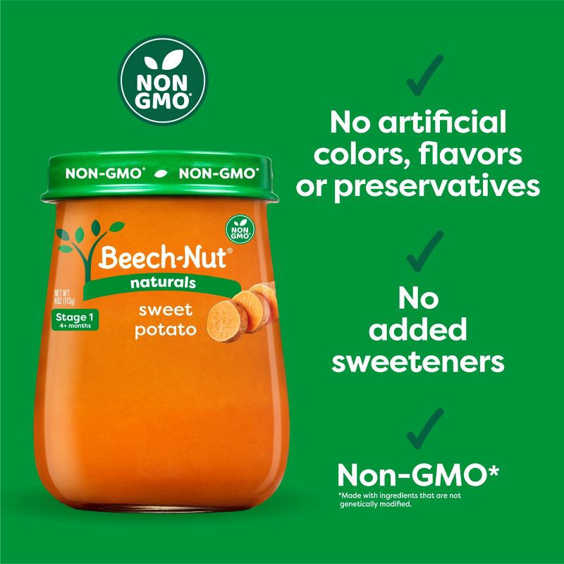slide 7 of 7, Beech-Nut Non-GMO Naturals Sweet Potatoes Baby Food Jar - 4oz, 4 oz