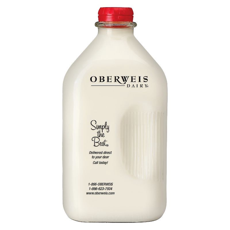 slide 1 of 1, Oberweis 2% Milk - 0.5gal, 1/2 gal