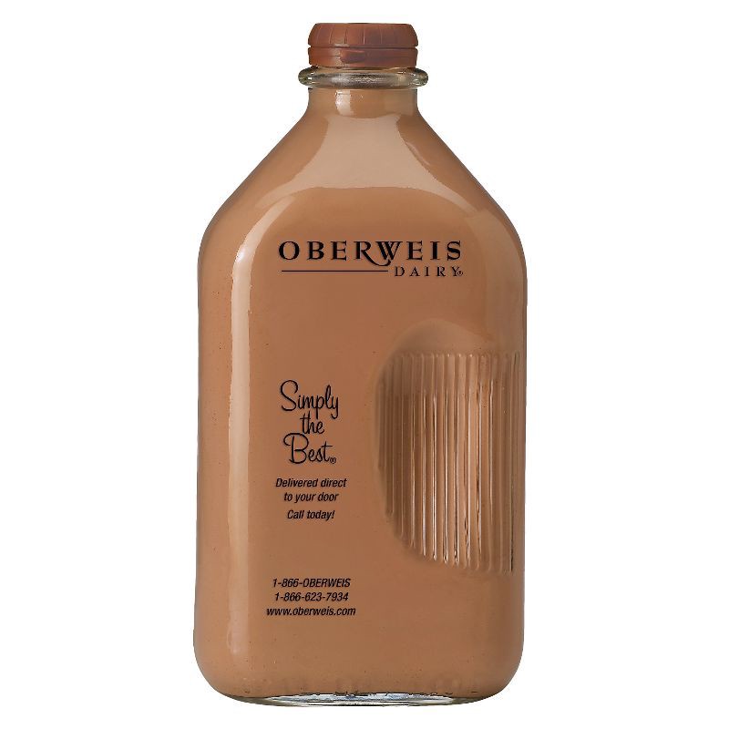 slide 1 of 1, Oberweis Chocolate Milk - 0.5gal, 1/2 gal