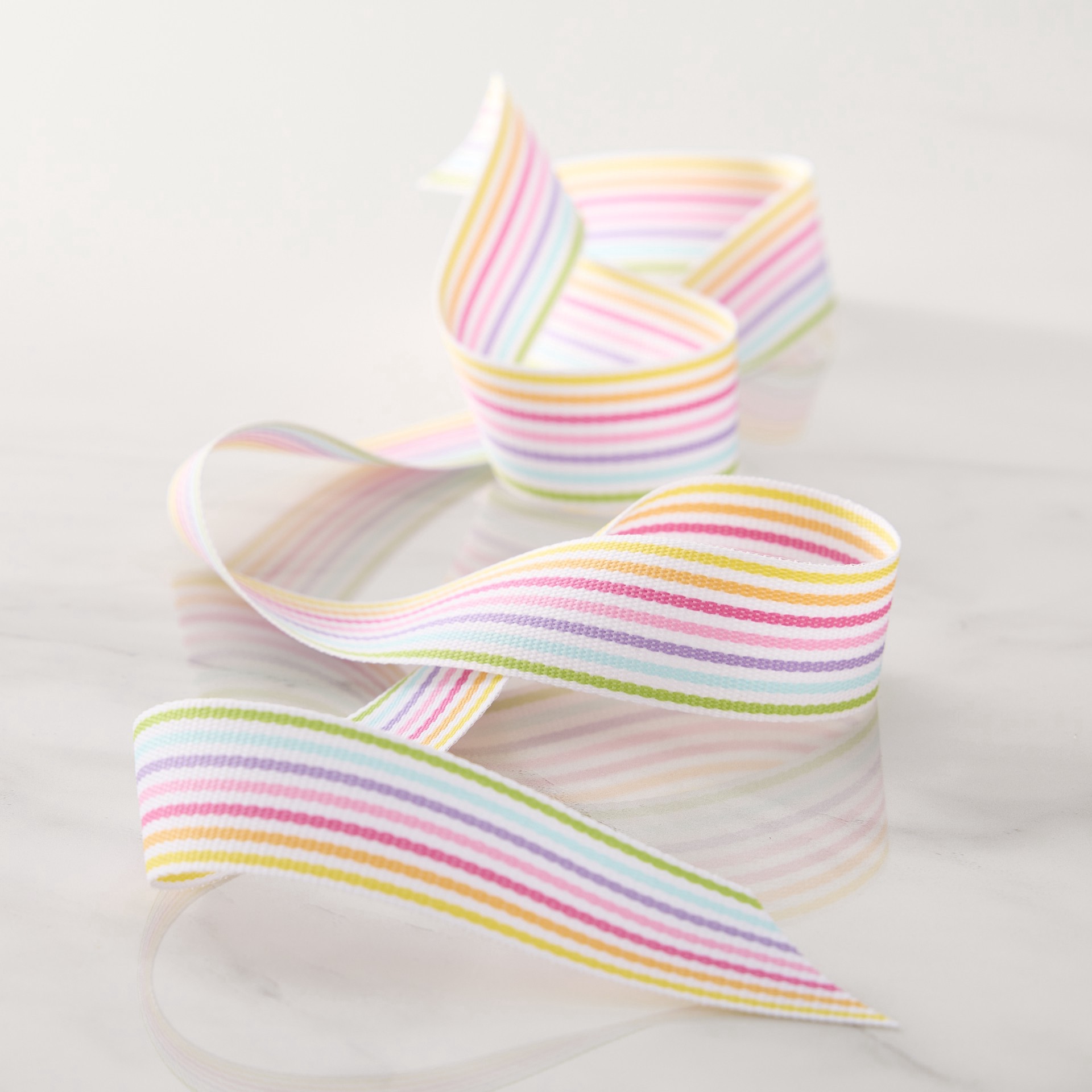 slide 2 of 2, 7/8" X 5yd. Multicolor Grosgrain Striped Ribbon By Celebrate It Classic, 7/8 in x 5 yd
