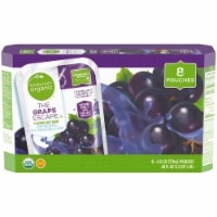 slide 1 of 1, Simple Truth Organic The Grape Escape Flavored Juice Pouches, 8 ct; 6 fl oz