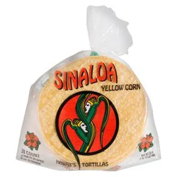 Sinaloa Hawaii Wraps Sinalo Yellow Corn Hawaii Wraps Tortillas - 28oz/30ct