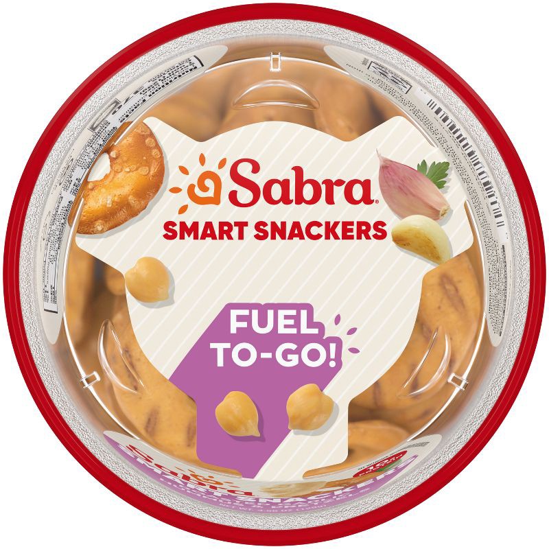 slide 2 of 6, Sabra Roasted Garlic Hummus With Pretzels Snacker - 4.56oz, 4.56 oz