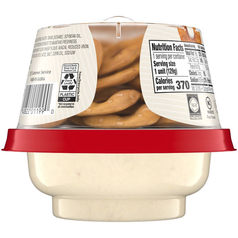 slide 4 of 6, Sabra Roasted Garlic Hummus With Pretzels Snacker - 4.56oz, 4.56 oz