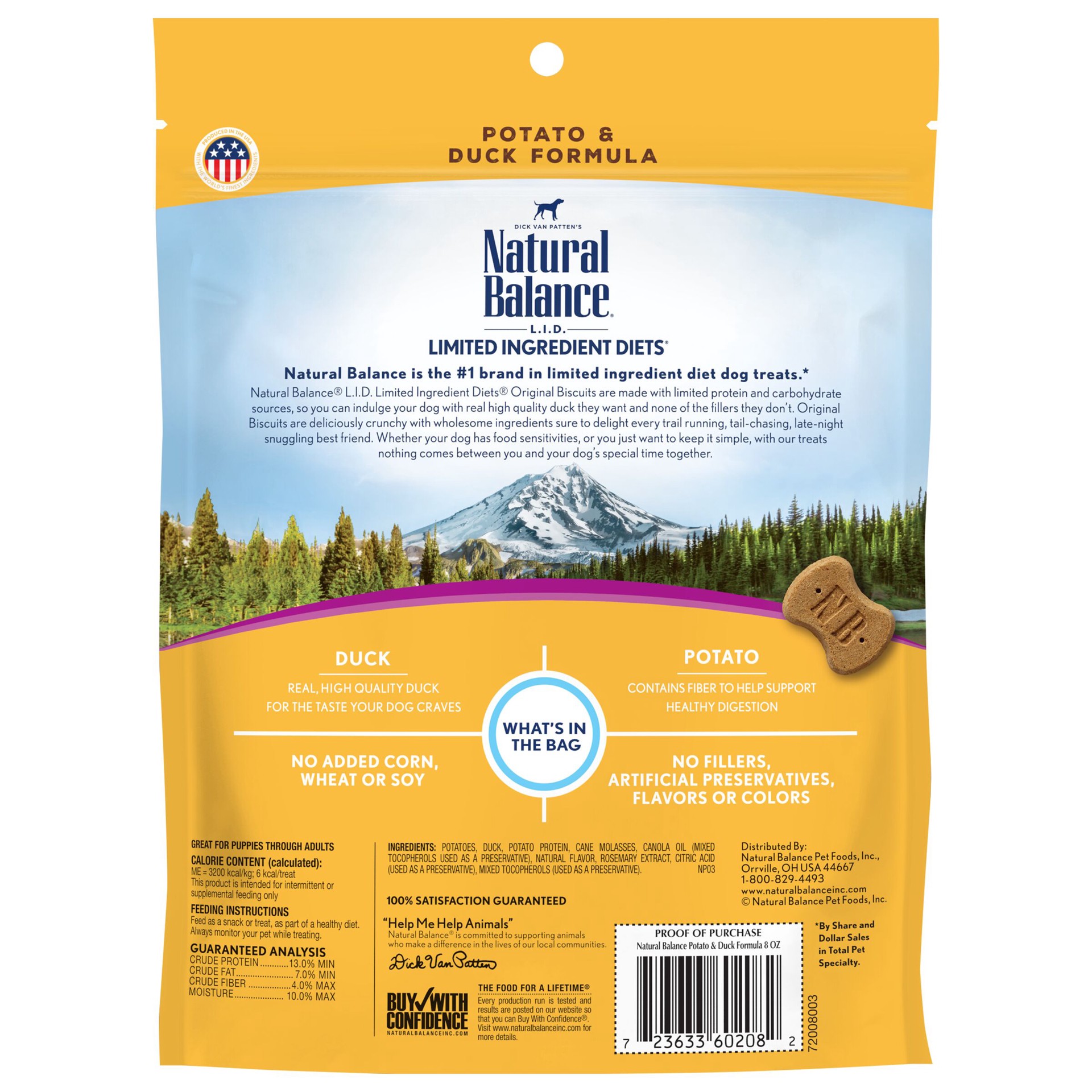 slide 3 of 5, Natural Balance L.I.T. Limited Ingredient Treats Potato & Duck Formula Small Breed Dry Dog Treats, 8-Ounce, 8 oz