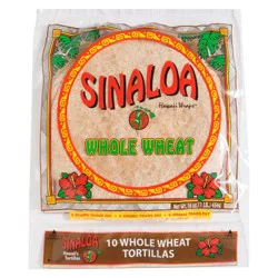 Sinaloa Hawaii Wraps Sinaloa Whole Wheat Hawaii Wraps Tortillas - 16oz/10ct