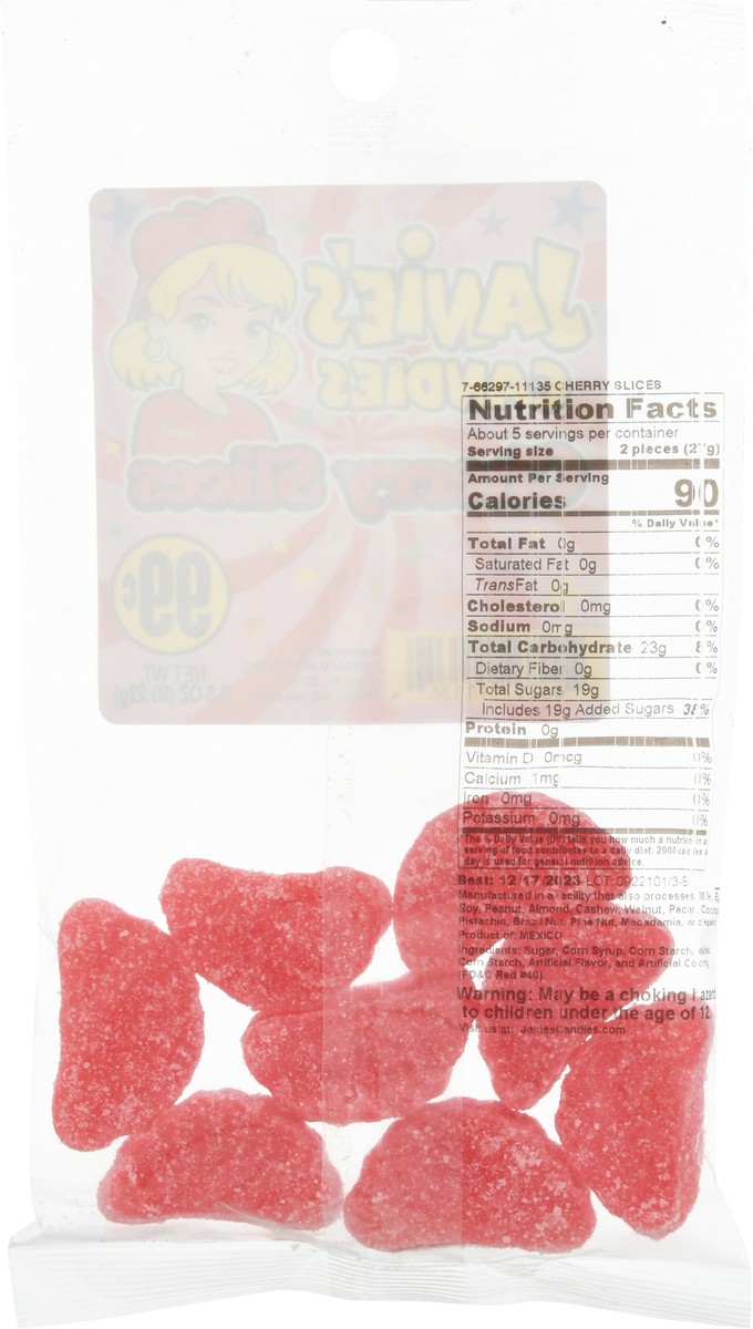 slide 7 of 9, Janie's Candies Cherry Slices 3.5 oz, 3.5 oz