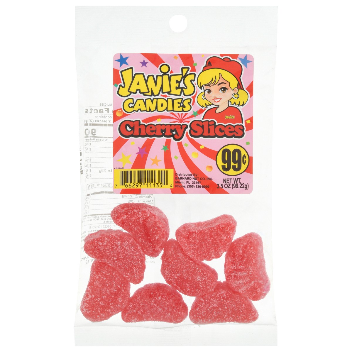 slide 1 of 9, Janie's Candies Cherry Slices 3.5 oz, 3.5 oz