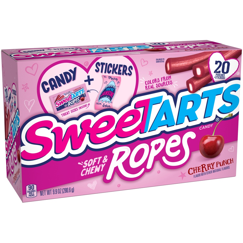 slide 2 of 8, SweeTARTS Ropes Candy And Card Kit, 16 ct