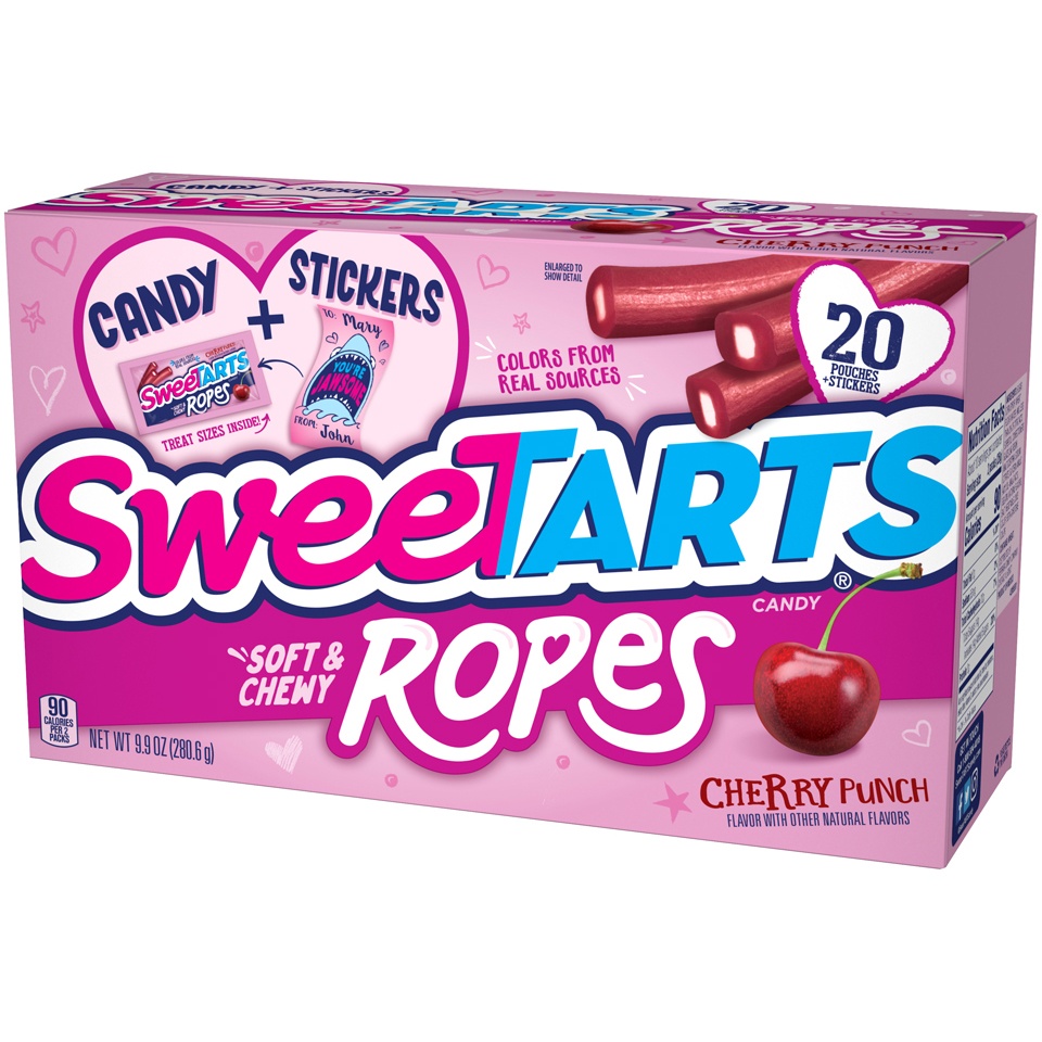 slide 3 of 8, SweeTARTS Ropes Candy And Card Kit, 16 ct